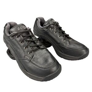 Z-Coil Freedom Black Leather Orthotic Shoes Womens 10 Slip Resistant Sneakers